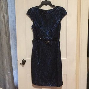 Alyx Dress, size 4, blue and black